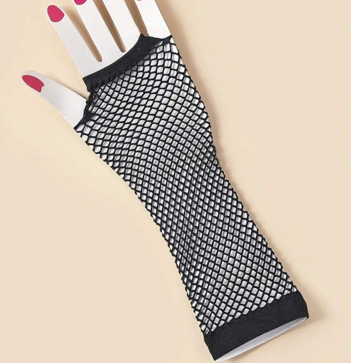 Black Fingerless Gothic Ladies Fishnet Gloves Women Gloves Stretchy Opera Evening Party 1920s
Punk Gloves For Party