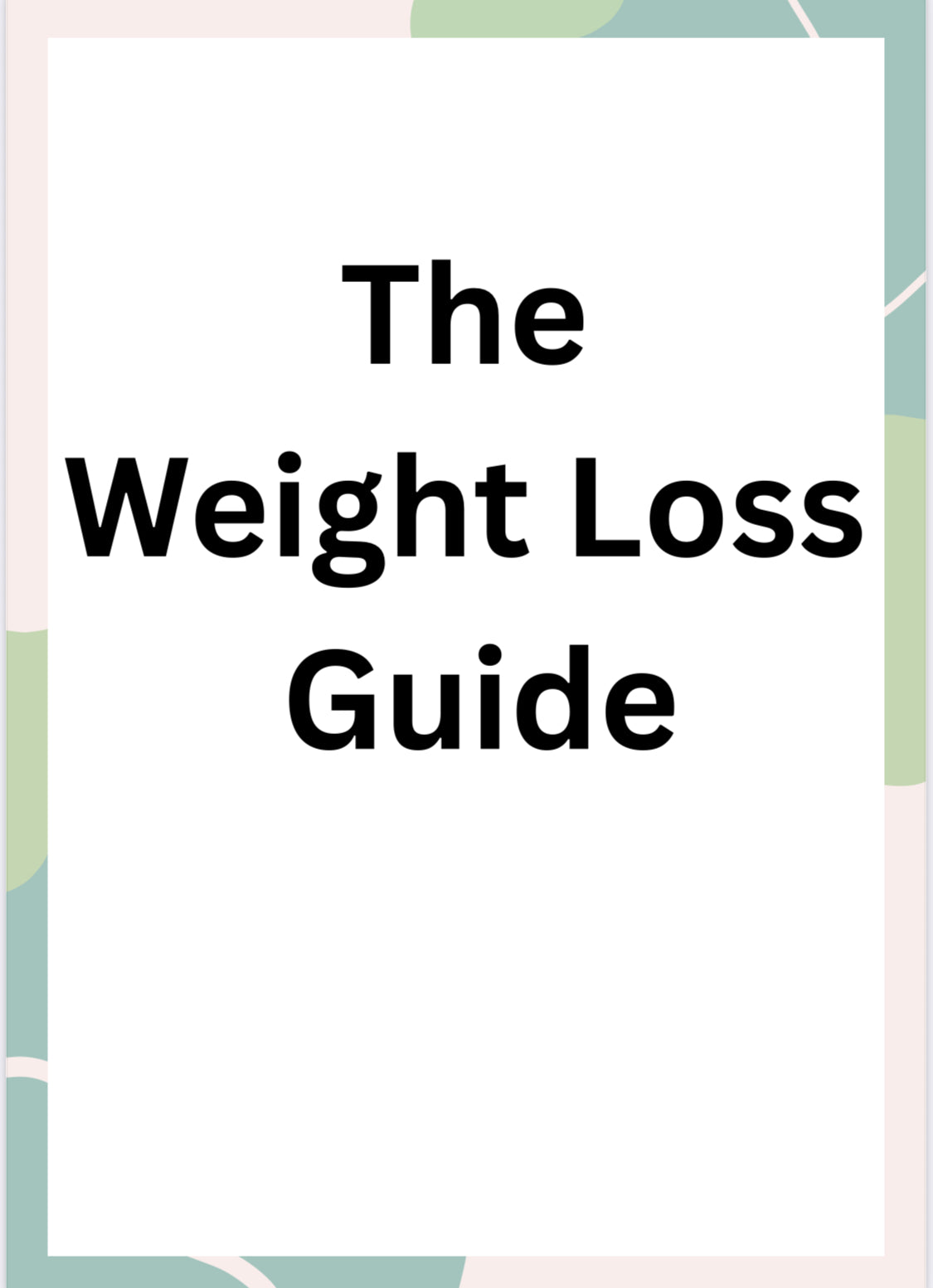 Weight Loss Guide EBook