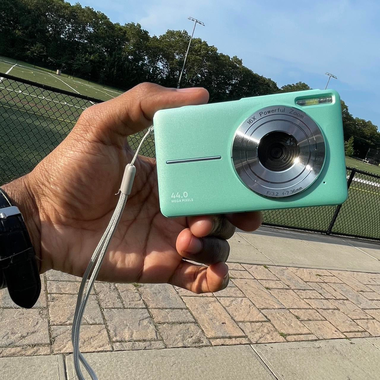 Green Digital Camera, FHD 1080P 44MP Vlogging Camera with LCD Screen 16X Zoom Compact Portable Mini Rechargeable Camera Gifts with 32GB SD Card - ALL BRAND NEW!