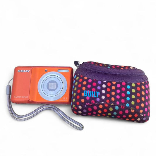 Sony Cyber-shot DSC-S2100 12.1MP  Orange Steadyshot Image Compact Digital Still Camera  TESTED   WORKS  Rare