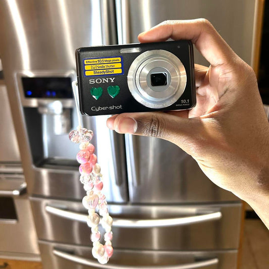 Used Black Sony Steady-shot DSC-W180 10.1MP Digital Camera w/ battery