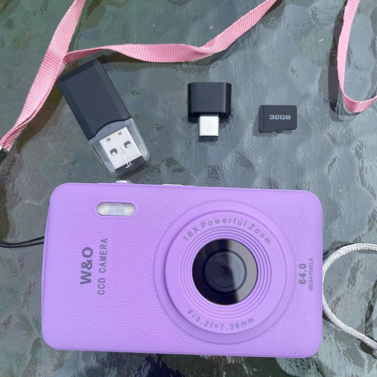 Rare PURPLE Digital Camera 64MP  camera  with 32Gb memory Card - ALL BRAND NEW !