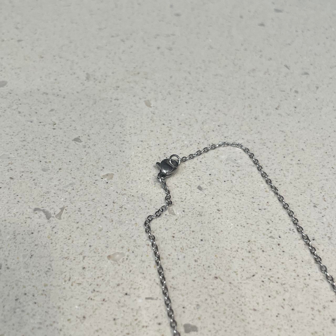 Antique Vintage Silver tooth With wings Necklace - Silver necklace with teeth  pendants - Mystical animal tribal  —- Boho Gothic Grunge jewelry necklaces , Emo rock accessories