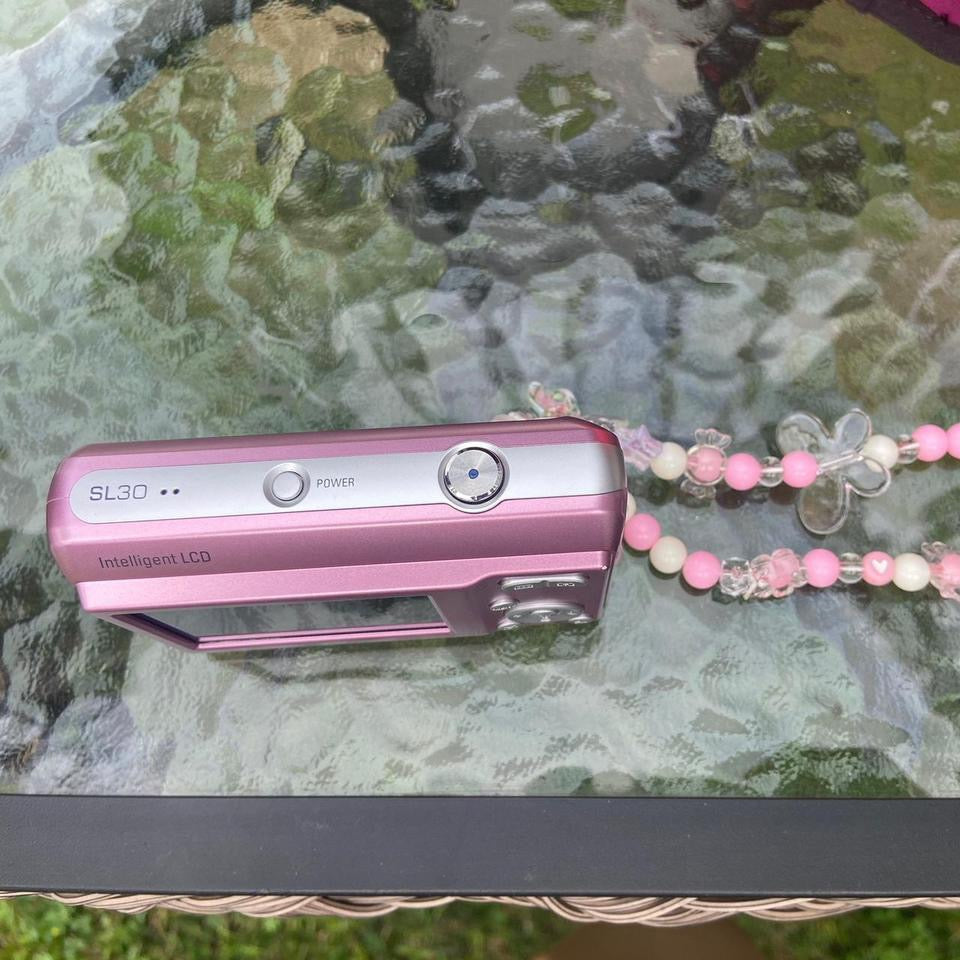 Rare Samsung SL30 Pink 10.2 MP Digital Camera    TESTED  with bag and Sd Card